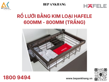 Rổ lưới bằng kim loại Hafele - 807.95.841 - Trắng ( 600mm )